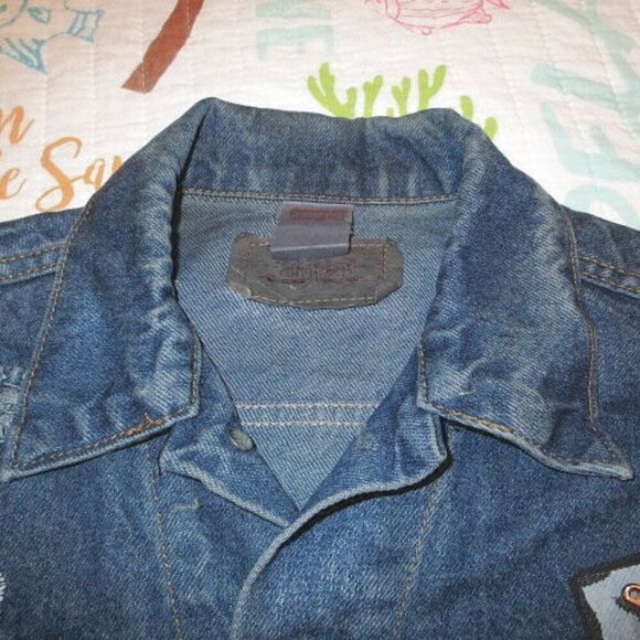 90s Vtg Levis Jacket Mens Size S Jean Denim Trucker Ghost Y2K Grunge USA Made - Picture 9 of 12